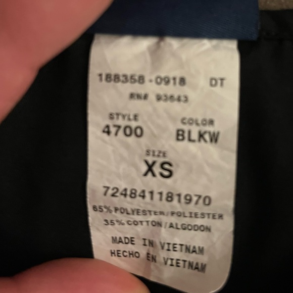 Cherokee XS scrub top, Black (BLKW) - Picture 6 of 6